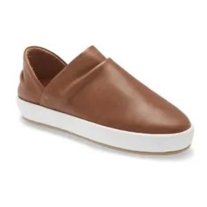 Beek Jay Slip On Leather Sneaker Brown